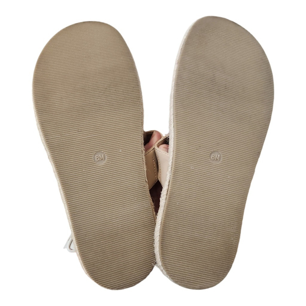 Joie Nacho Tan Faux Leather Boho Espadrille Thong T-Strap Jute Sandals Size 8 - Picture 7 of 12